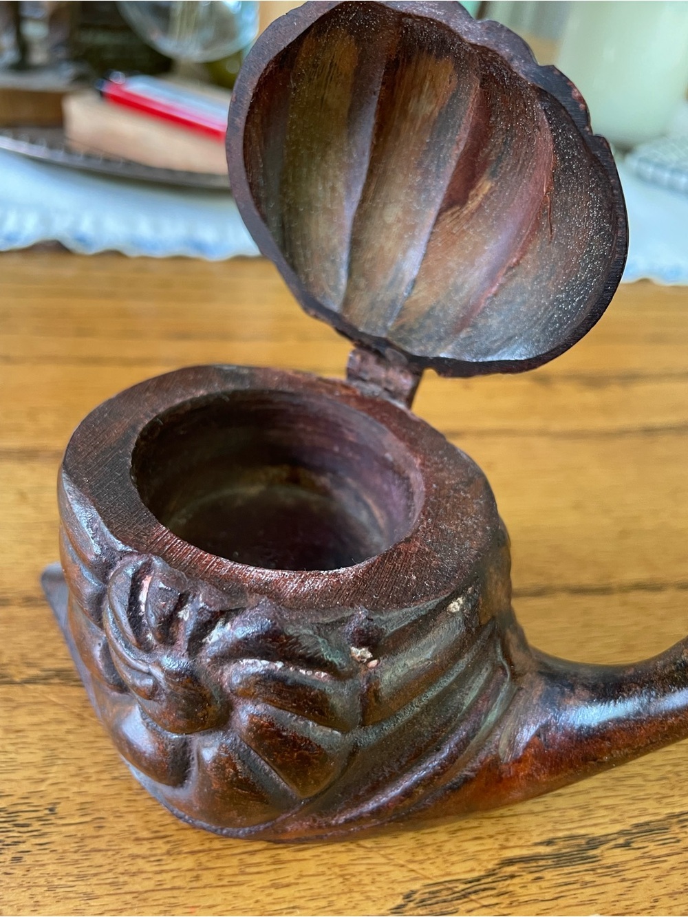 Vintage DEPT 56 Metal Snail TeaLight Candle Holder